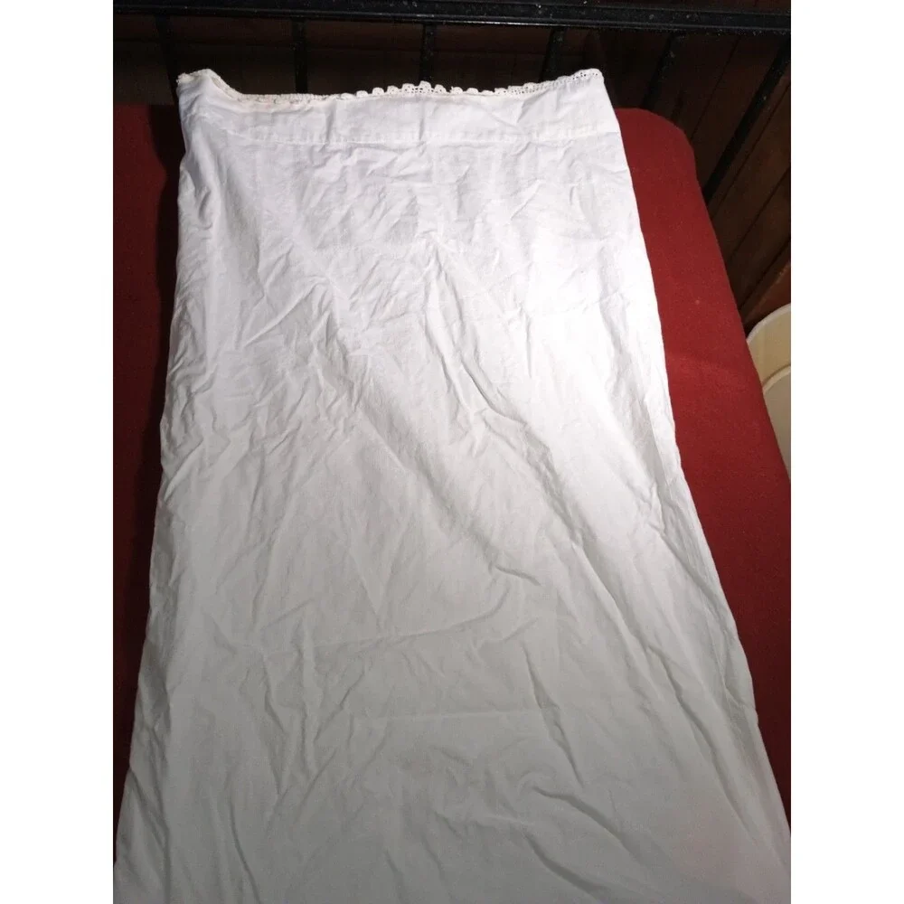 9 Vintage Pillowcases Crochet All White Cotton Craft Cutter